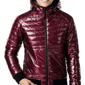 Rossignol Cyrus Hooded Shine Puffer Coat Bordeaux MSRP$425 CLEARANCE